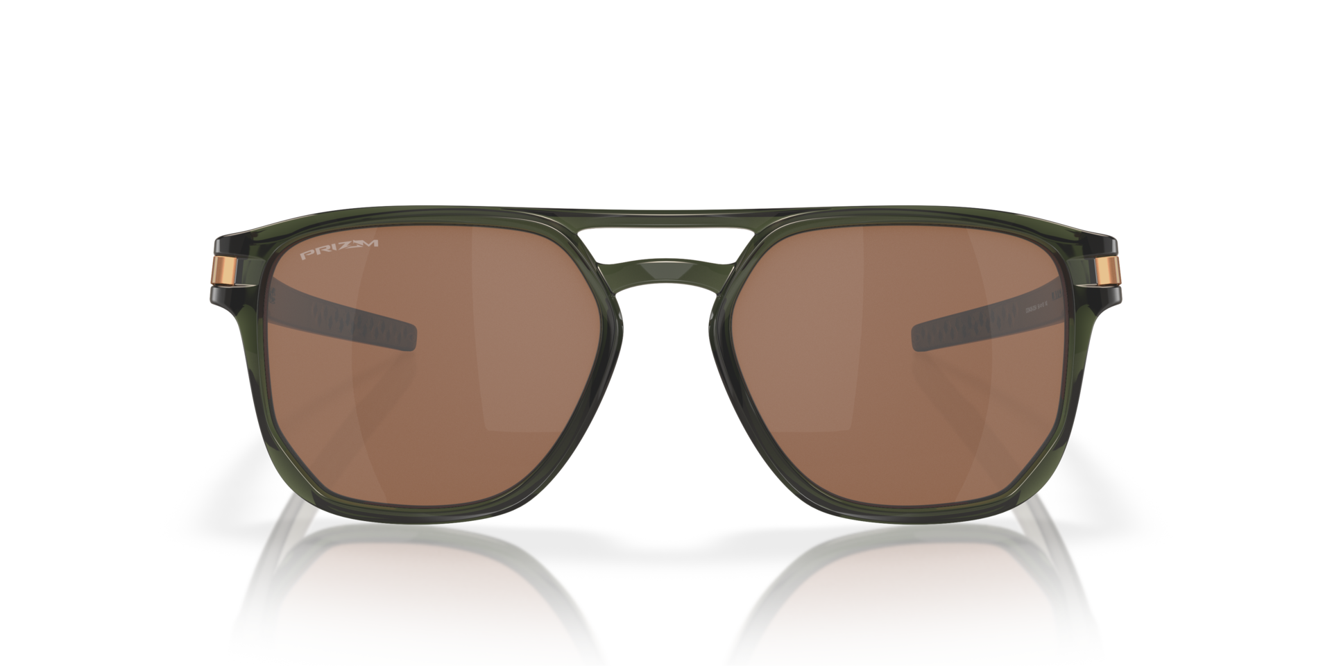 Latch™ Beta Olijfgroen Inkt KunststofSunglass Frames van B24, Vooraanzicht