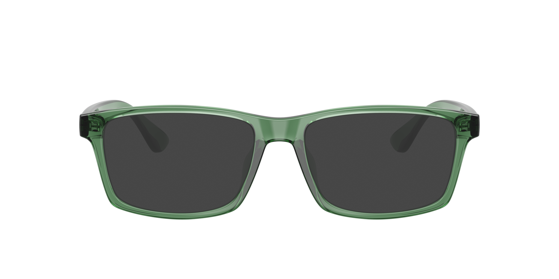 AX3083U Shiny Transparent Green KunststoffEyeglass Frames von B24, mit getönten Gläsern