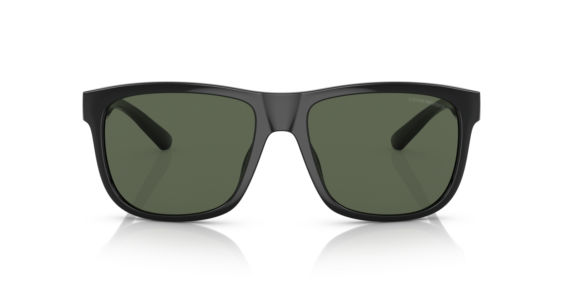 EA4182U Glanzend zwart KunststofSunglass Frames van B24, Vooraanzicht