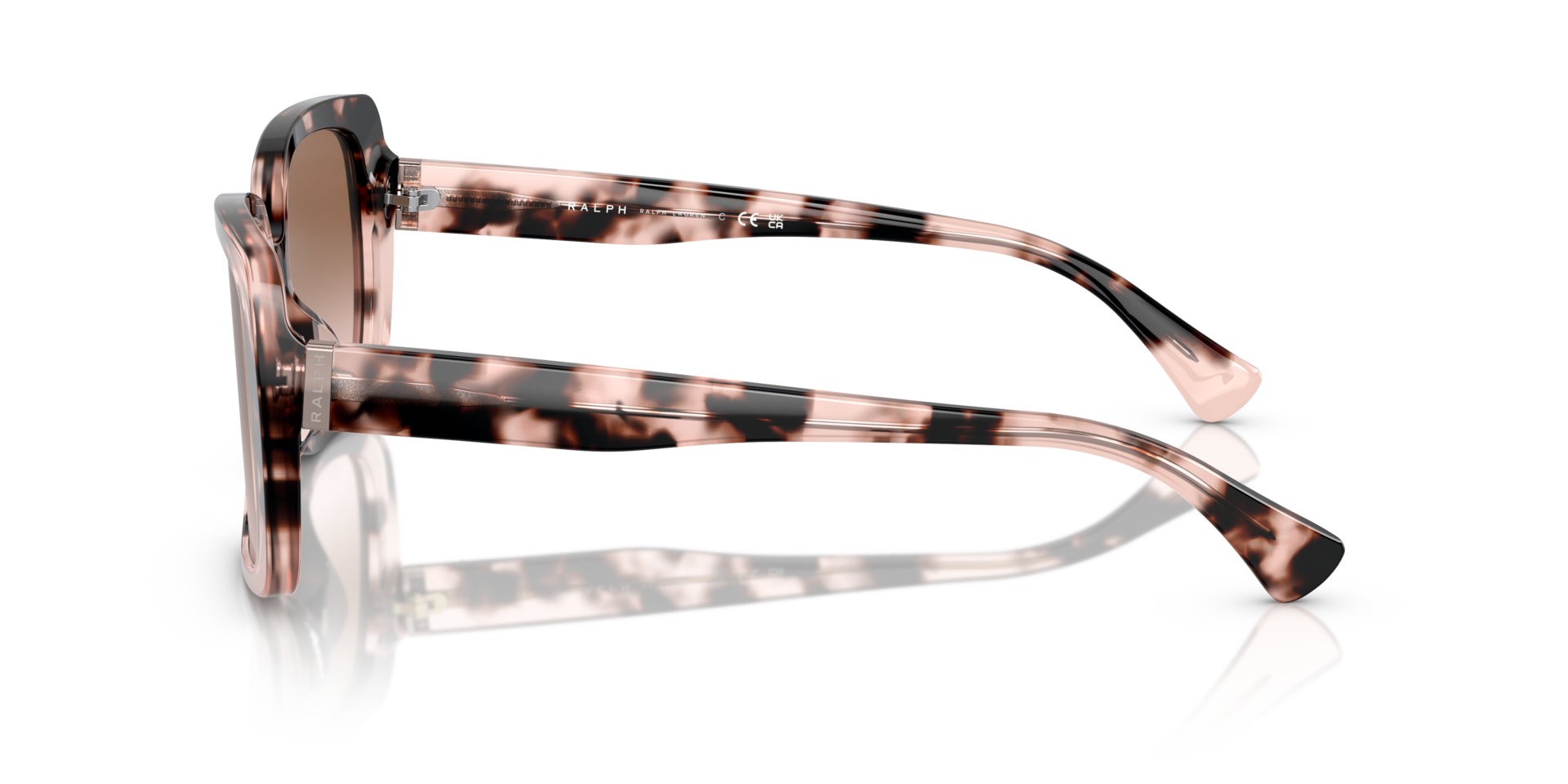 RA5298U Glänzendes Pink Havana AcetatSunglass Frames von B24, Seitenansicht