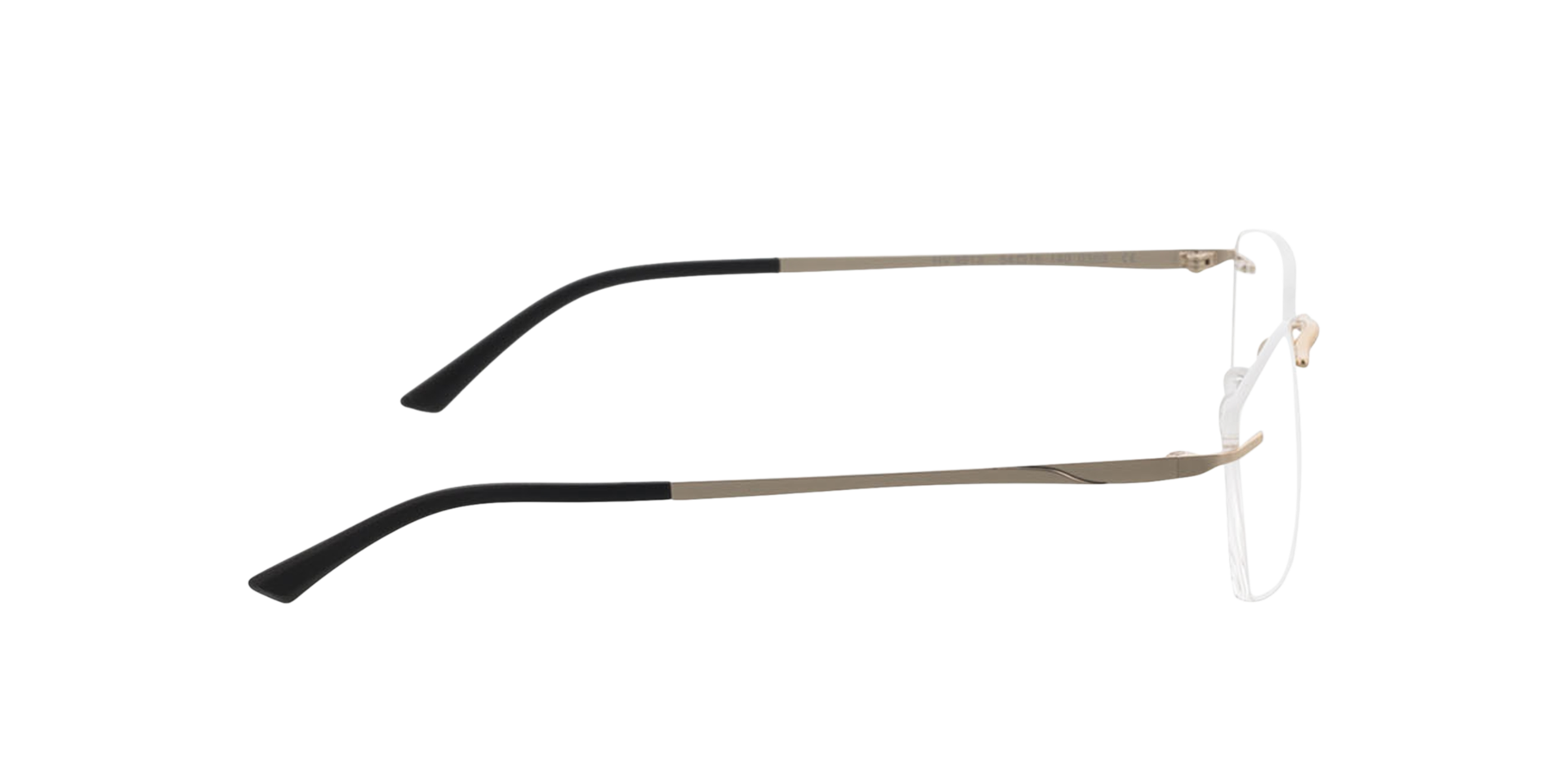 Livius Gold  &  Black MetallEyeglass Frames von B24, Seitenansicht