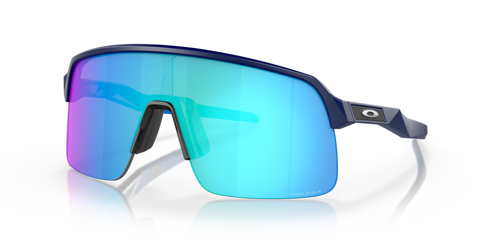 Sutro Lite Mat Navy KunststofSunglass Frames van B24, Hoekweergave