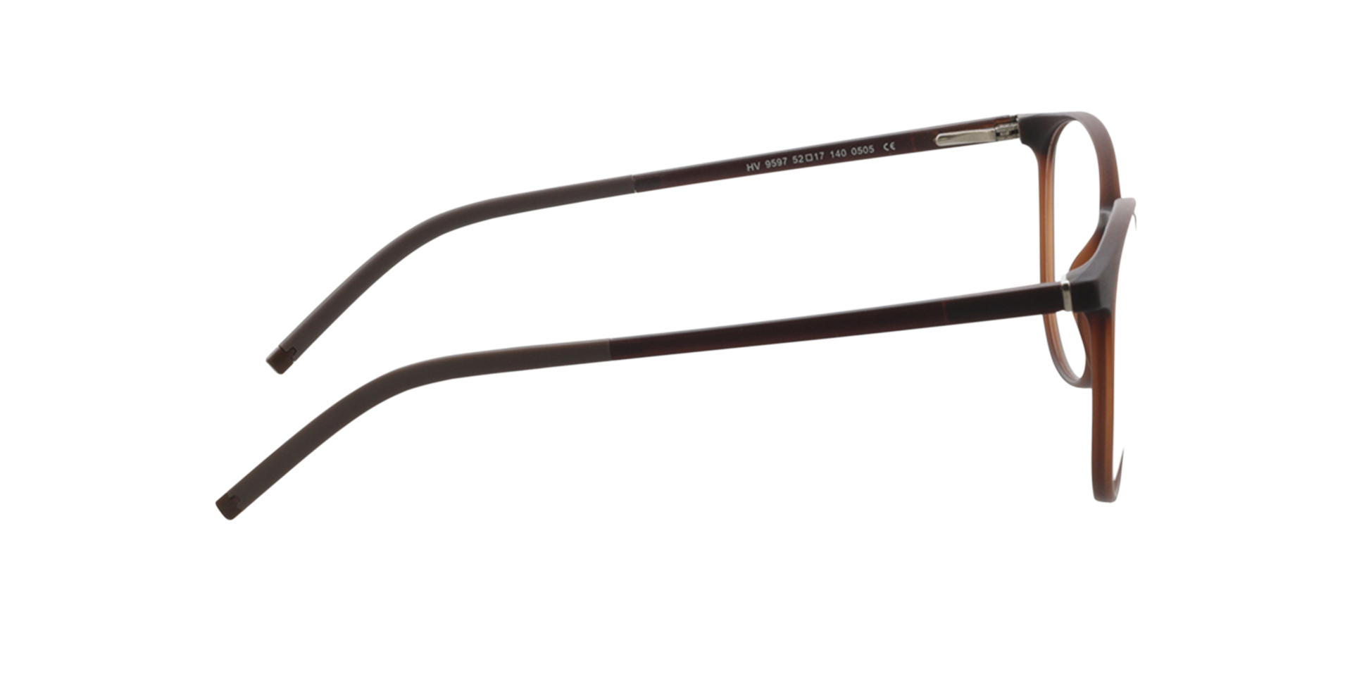 Conroe Matbruin KunststofEyeglass Frames van B24, Zijaanzicht