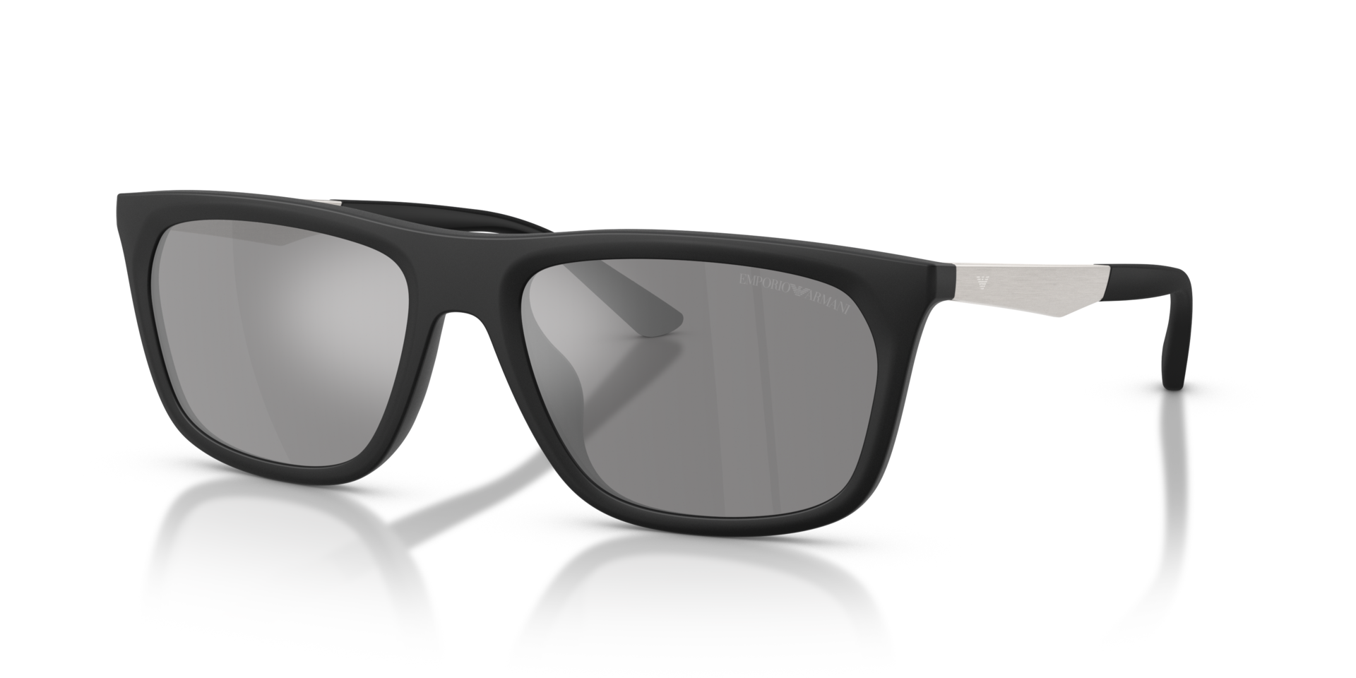 EA4272U Matt Schwarz KunststoffSunglass Frames von B24, Dreiviertelansicht