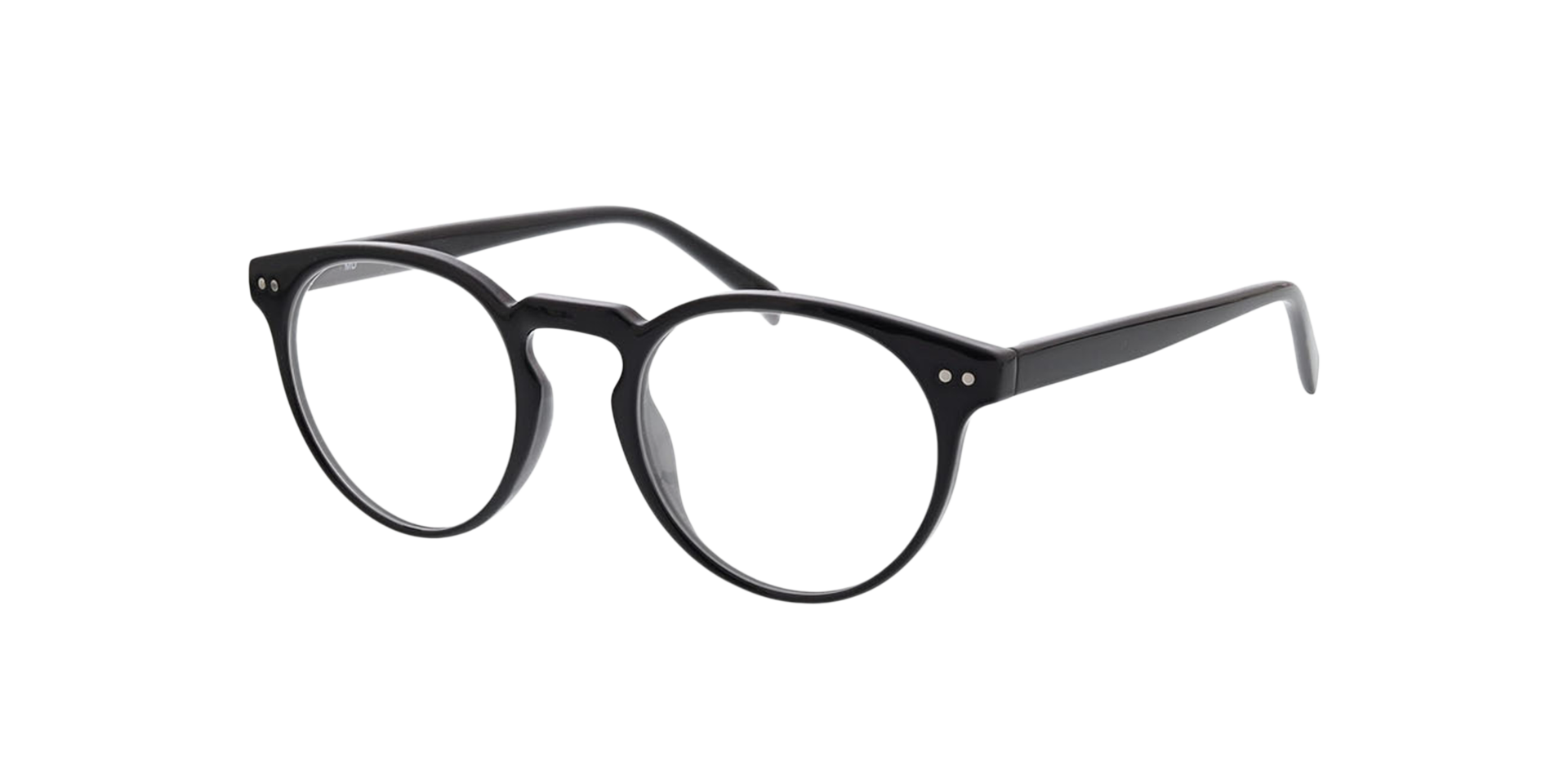 San Jose Schwarz KunststoffEyeglass Frames von B24, Dreiviertelansicht
