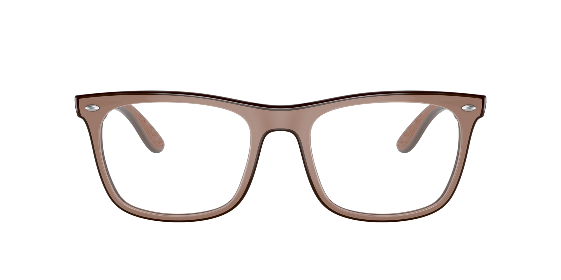 RB7209 Donkerbruin KunststofEyeglass Frames van B24, Vooraanzicht