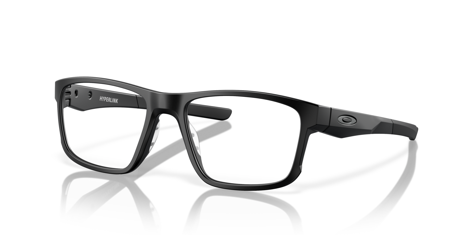 Hyperlink Schwarz satiniert KunststoffEyeglass Frames von B24, Dreiviertelansicht
