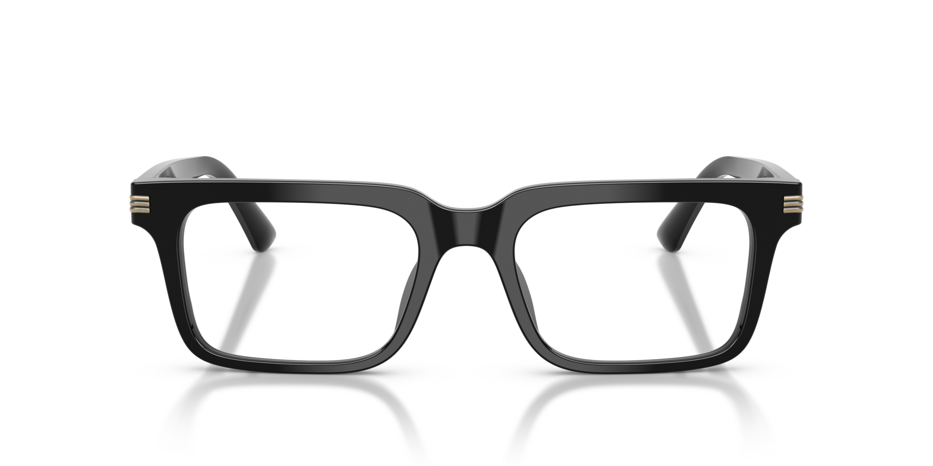EA3293U Schwarz glänzend AcetatEyeglass Frames von B24, Vorderansicht