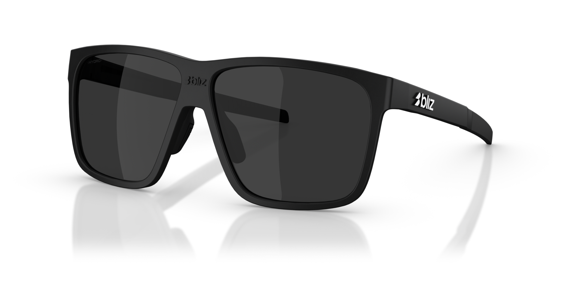 ZB7017 Matt Schwarz KunststoffSunglass Frames von B24, Dreiviertelansicht