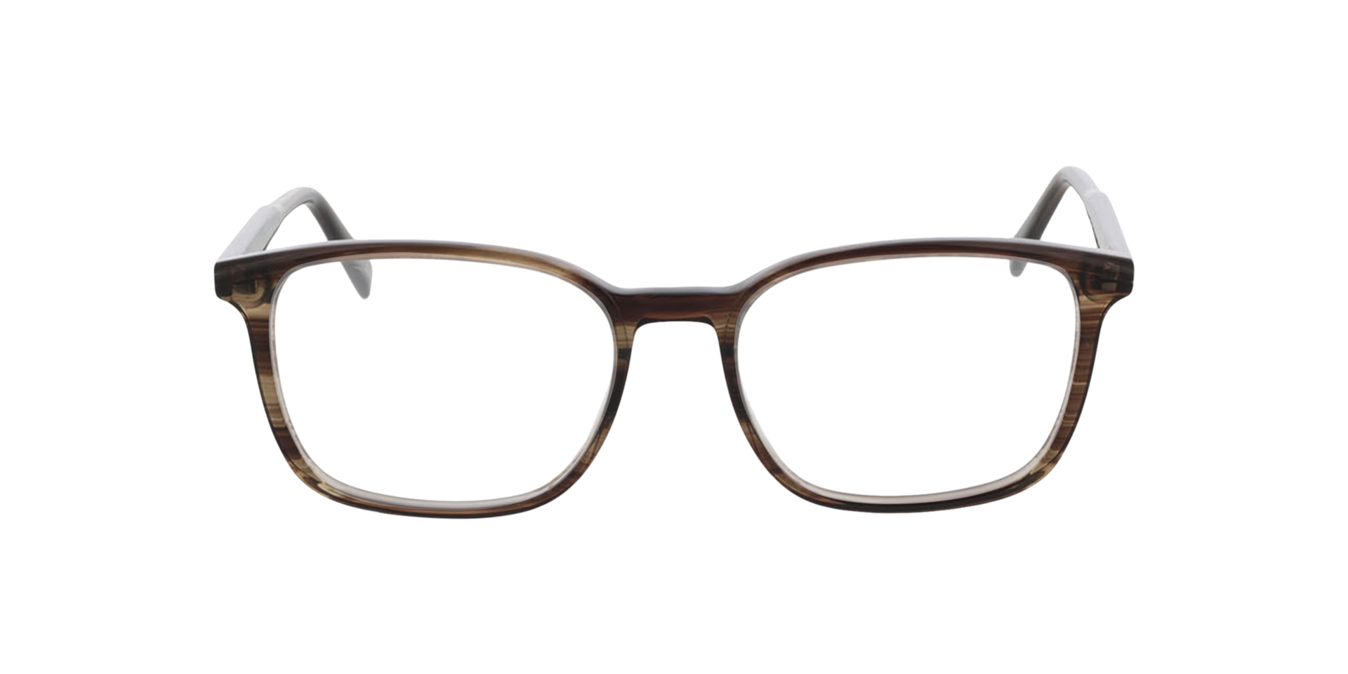 Barcelona Crystal Brown Horn AcetaatEyeglass Frames van B24, Vooraanzicht