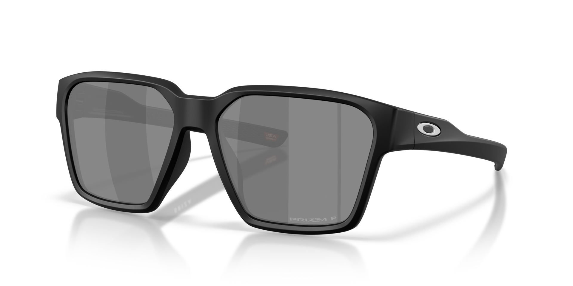 Briza Matzwart KunststofSunglass Frames van B24, Hoekweergave