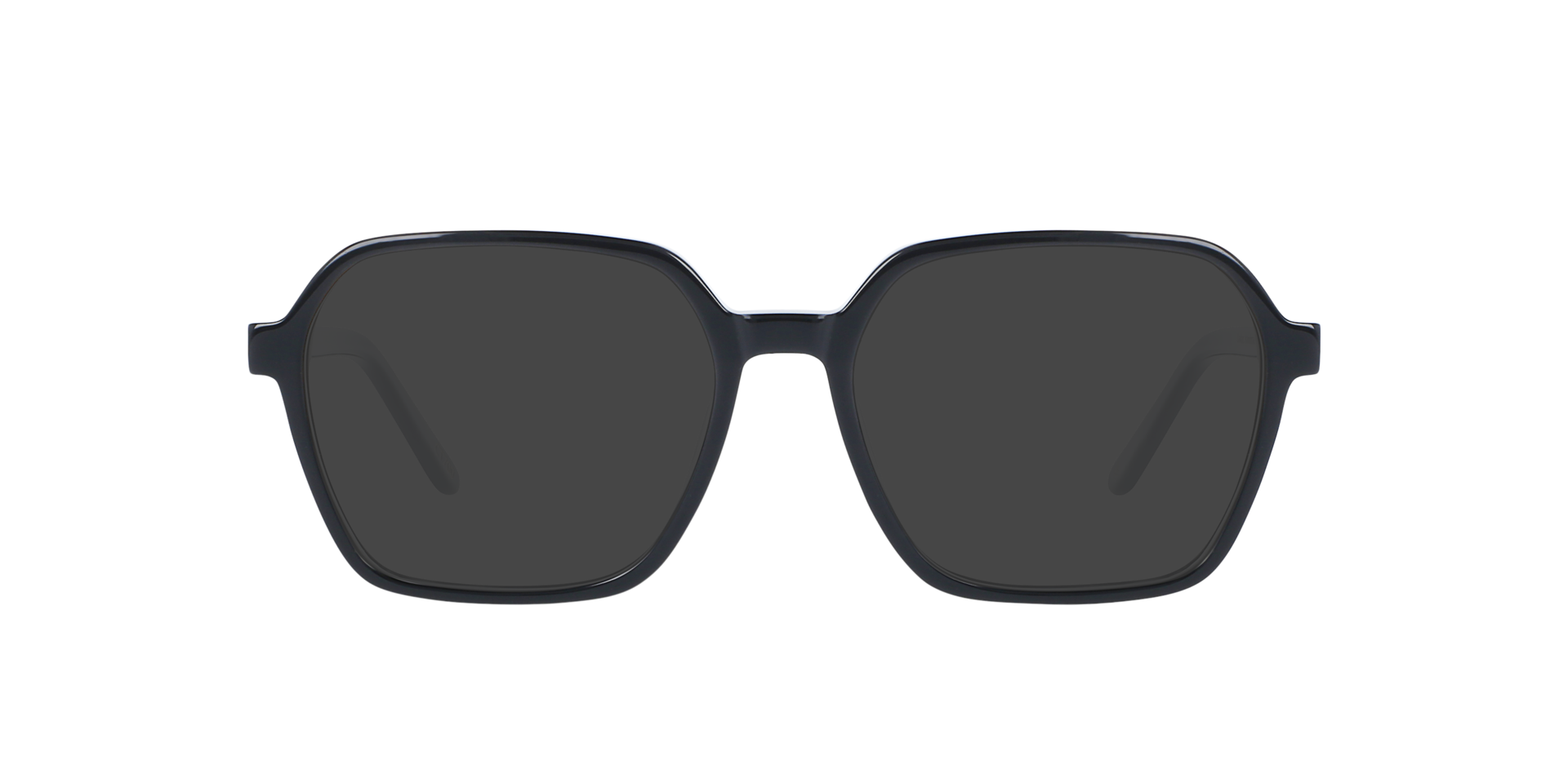 Dallas CT Jet Black AcetatEyeglass Frames von B24, mit getönten Gläsern