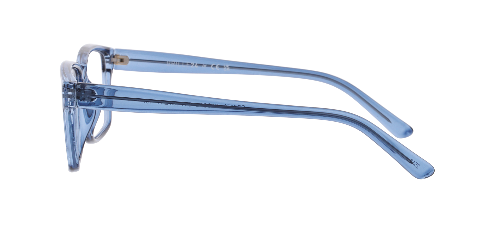 Pascal Kristallblau KunststoffEyeglass Frames von B24, Seitenansicht