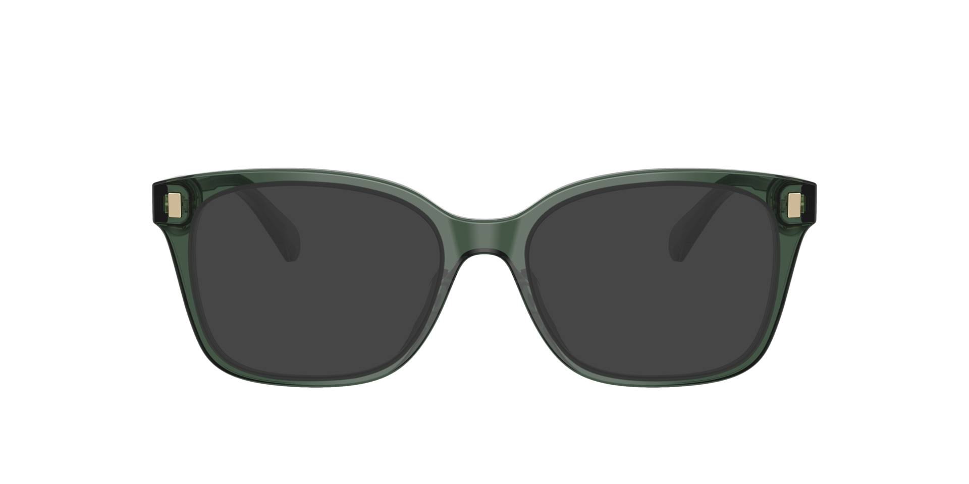 RA7174U Shiny Transparent Green AcetaatEyeglass Frames van B24, met getinte lenzen