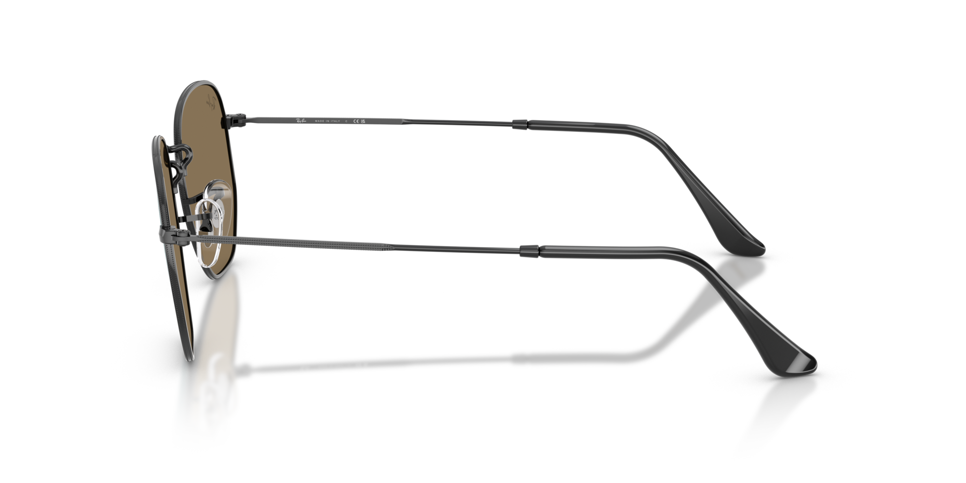 RB3548N Zwart MetaalSunglass Frames van B24, Zijaanzicht