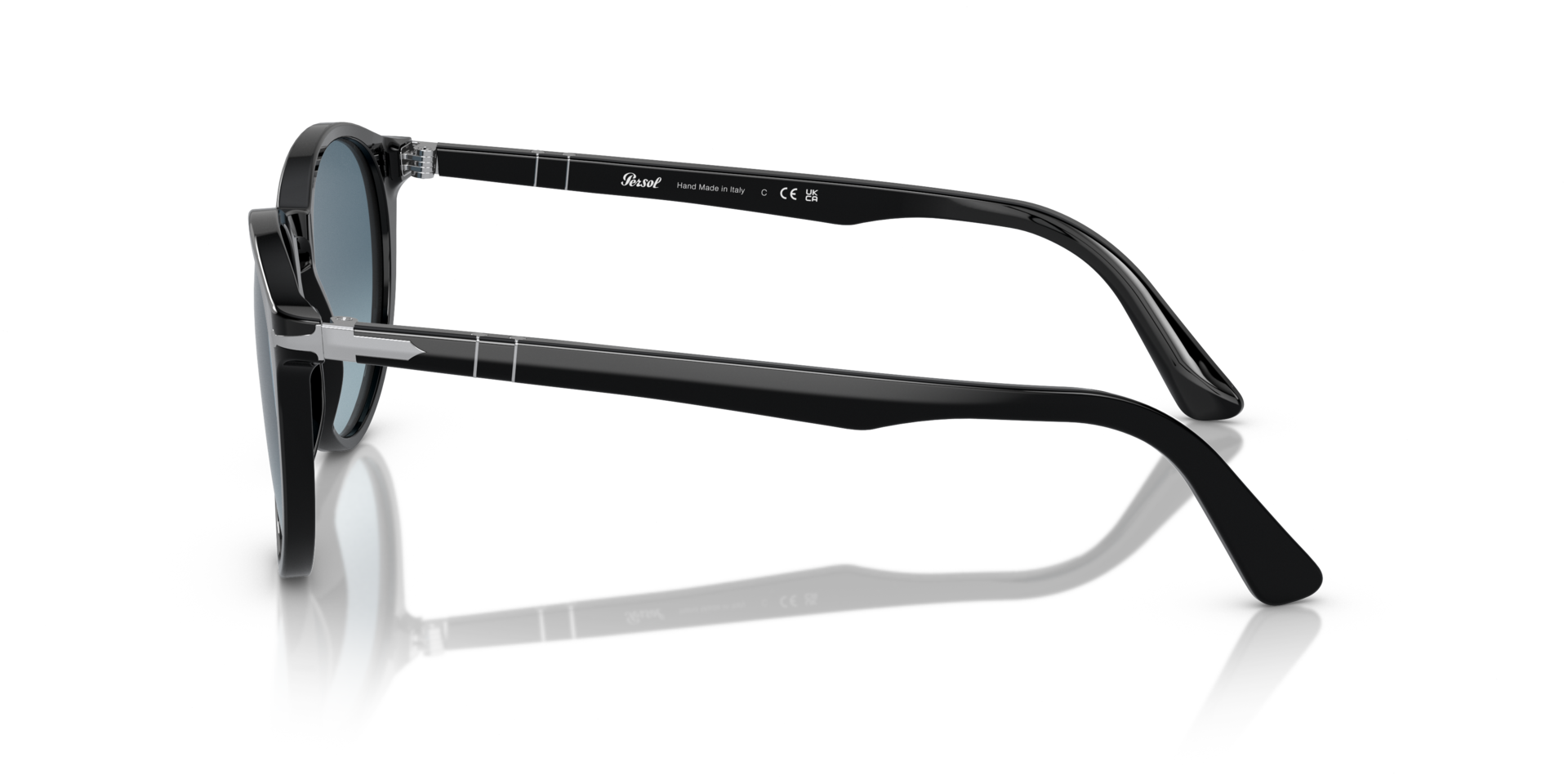 PO3152S Schwarz AcetatSunglass Frames von B24, Seitenansicht
