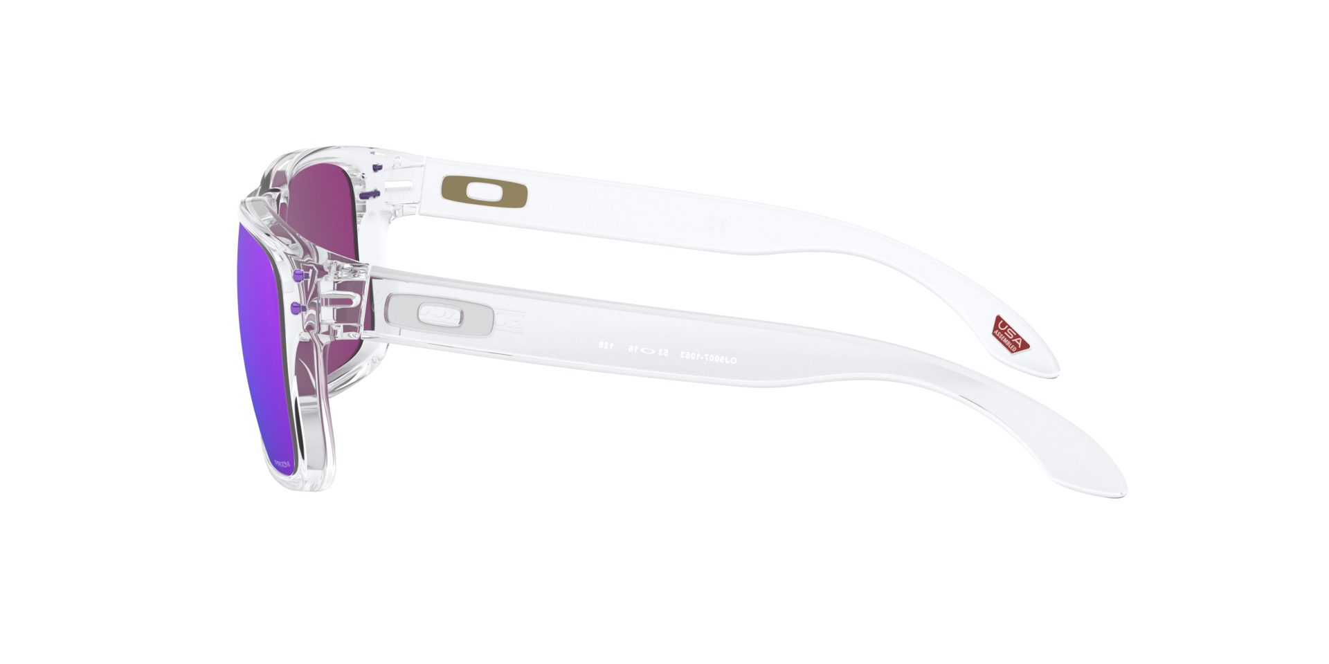 Holbrook™ XS (Youth Fit) Transparent glänzend KunststoffSunglass Frames von B24, Seitenansicht