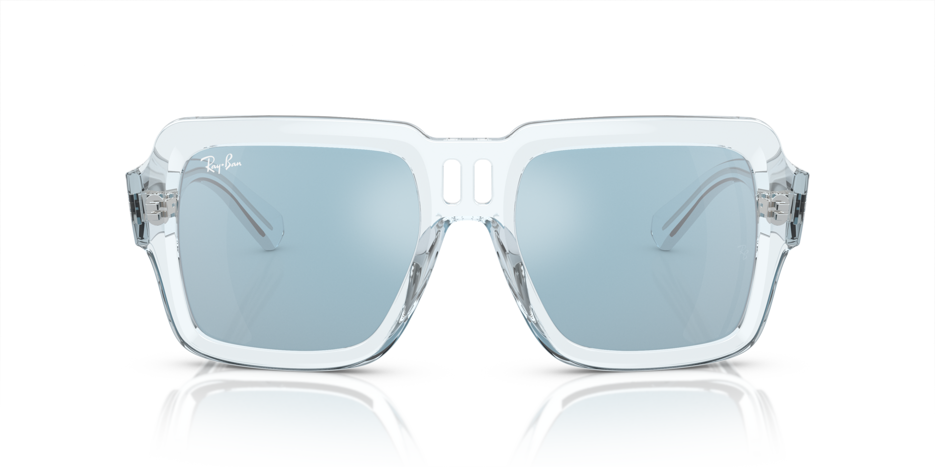 RB4408 Transparant lichtblauw KunststofSunglass Frames van B24, Vooraanzicht