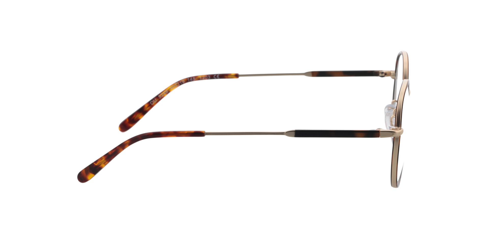 Mallow Gold  &  Havana MetallEyeglass Frames von B24, Seitenansicht