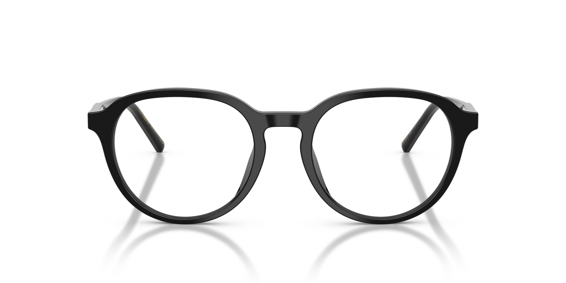 DG3444 Zwart AcetaatEyeglass Frames van B24, Vooraanzicht