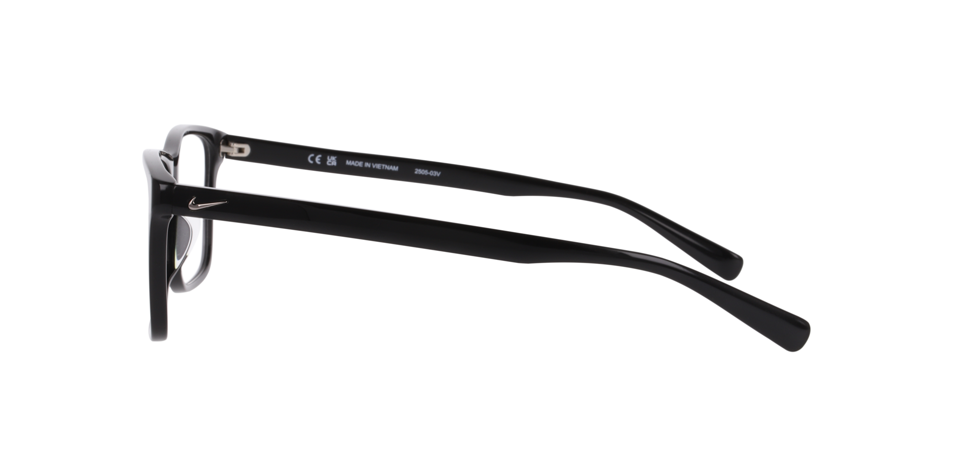 Nike 1000 Schwarz AcetatEyeglass Frames von B24, Seitenansicht