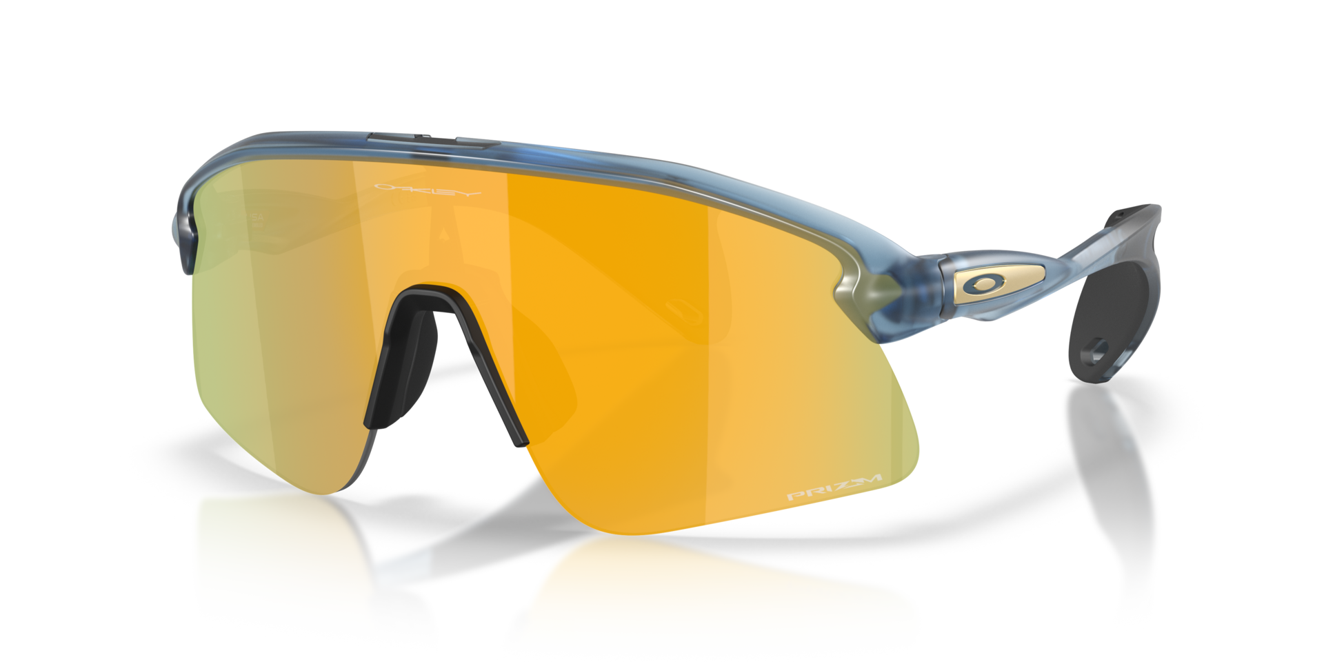 Stunt Devil S Matte Transparent Abyss KunststofSunglass Frames van B24, Hoekweergave