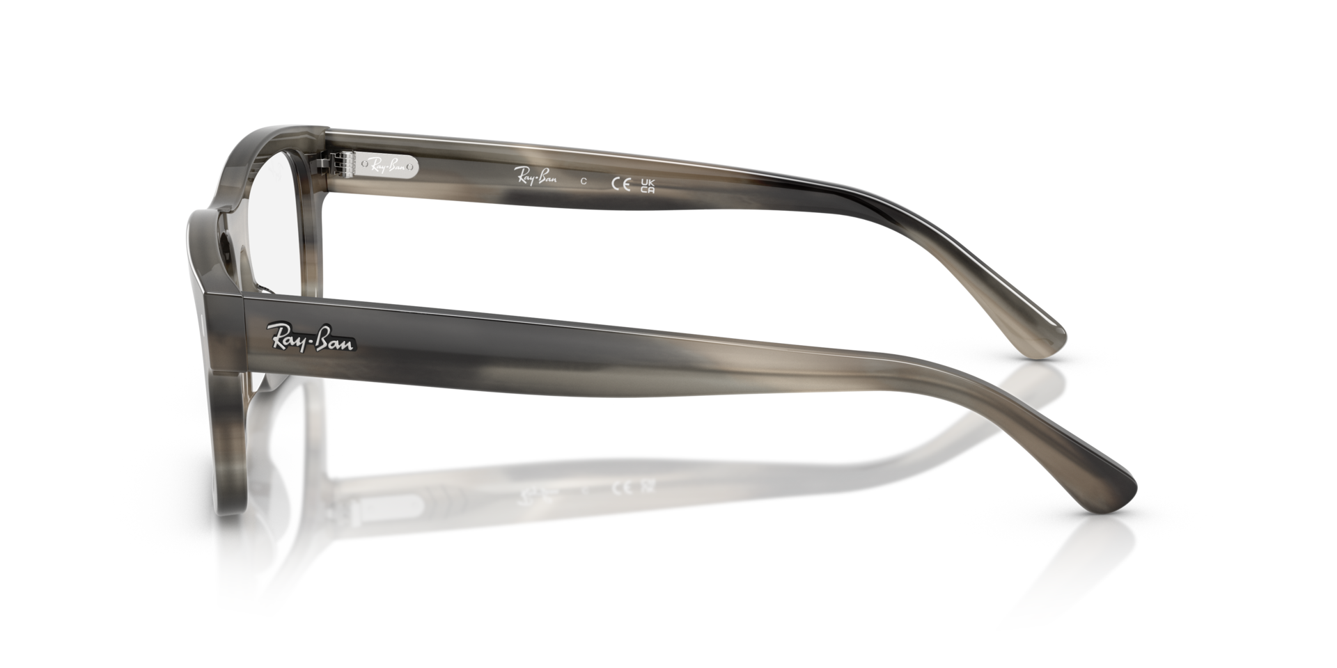 RB5435 Havana Grey AcetatEyeglass Frames von B24, Seitenansicht