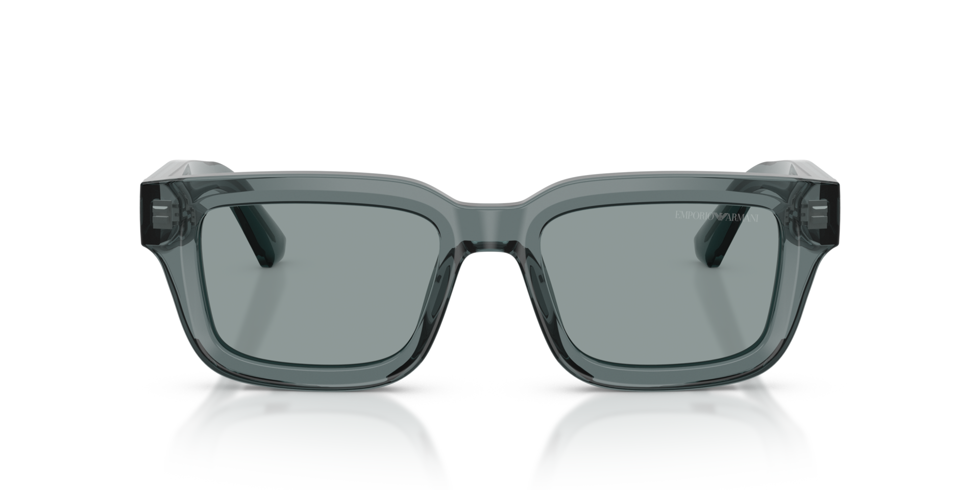 EA4270 Glanzend Transparant Grijs AcetaatSunglass Frames van B24, Vooraanzicht