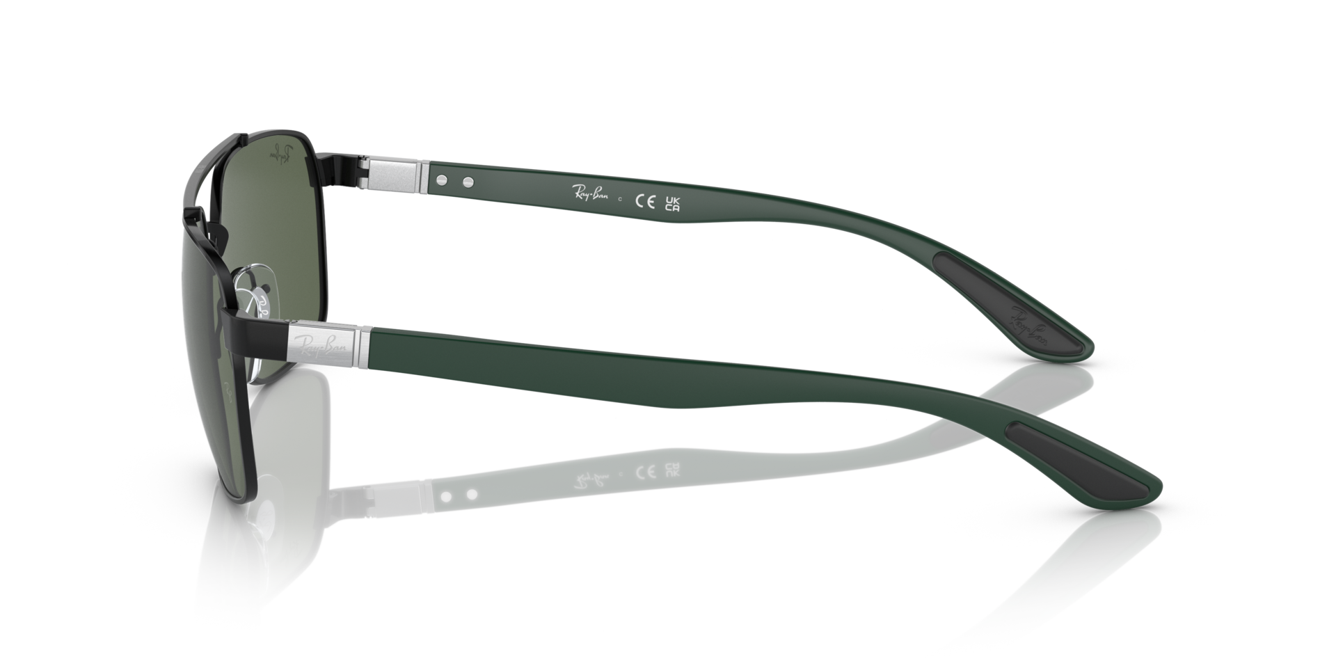 RB3701 Zwart MetaalSunglass Frames van B24, Zijaanzicht