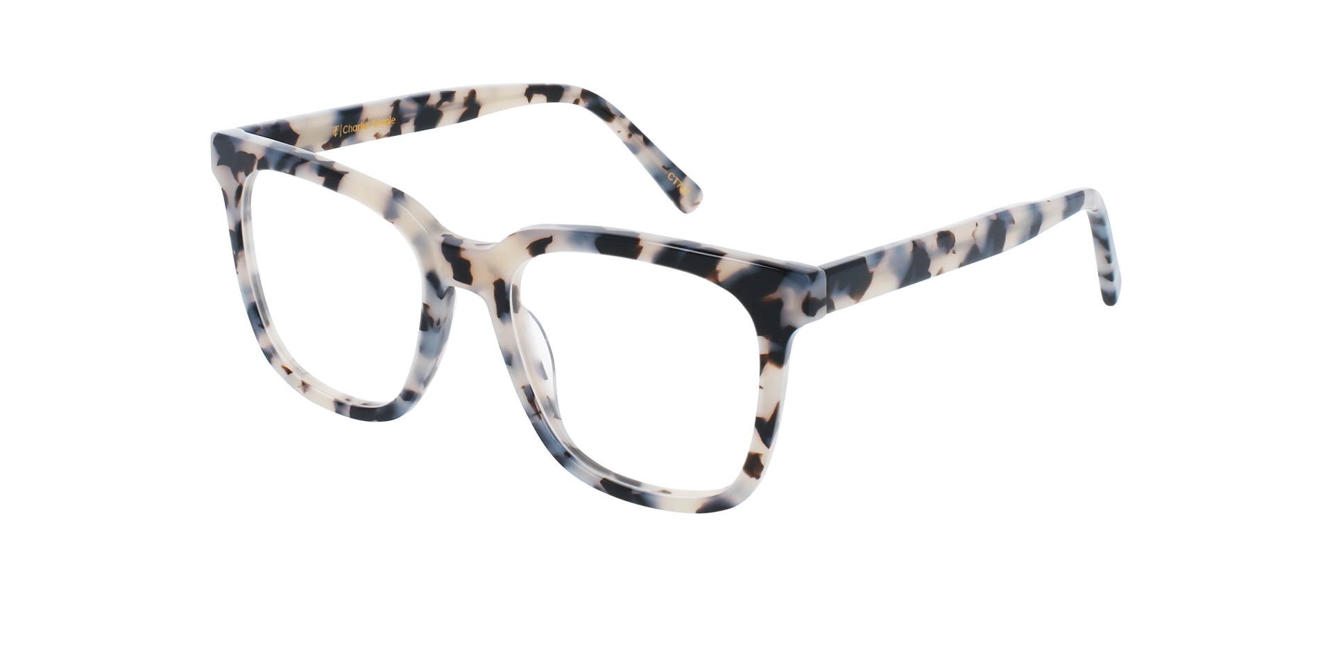 Stella Marzipan Tortoise AcetaatEyeglass Frames van B24, Hoekweergave
