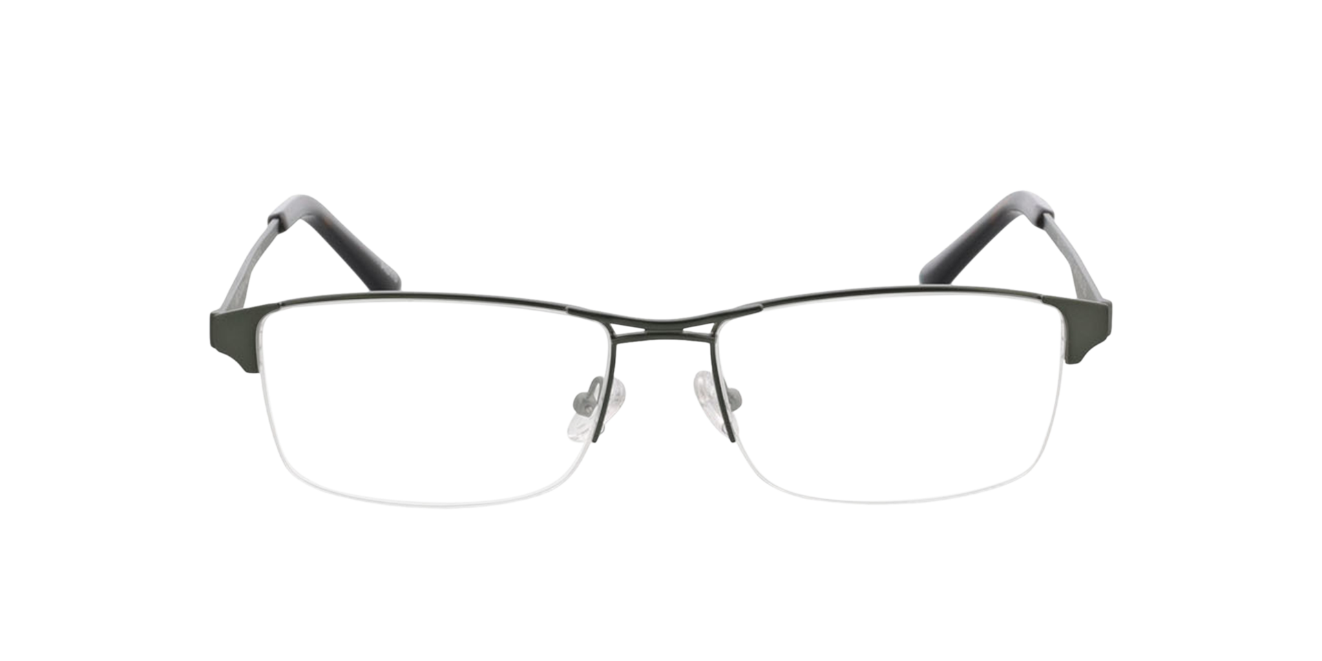 Bilbao Groen  &  tweelaags blauw Havana MetaalEyeglass Frames van B24, Vooraanzicht