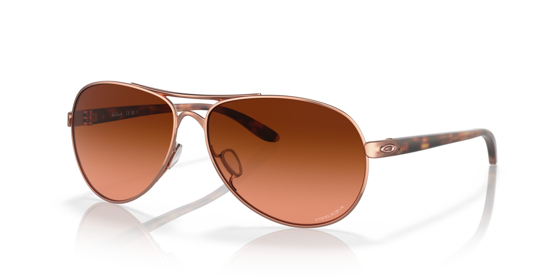 FEEDBACK Rotgold MetallSunglass Frames von B24, Dreiviertelansicht