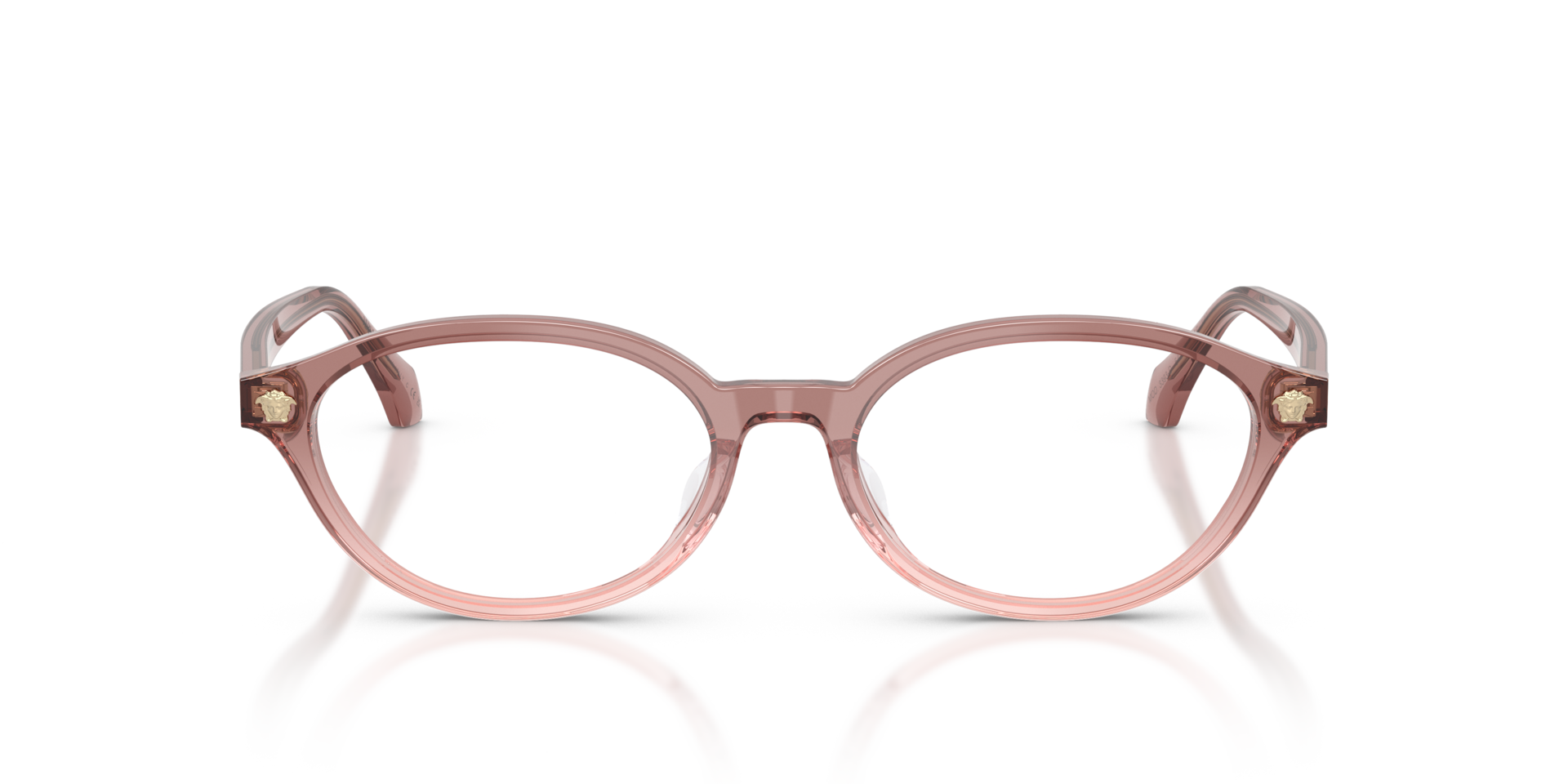 VE3393D Brown & Pink AcetaatEyeglass Frames van B24, Vooraanzicht