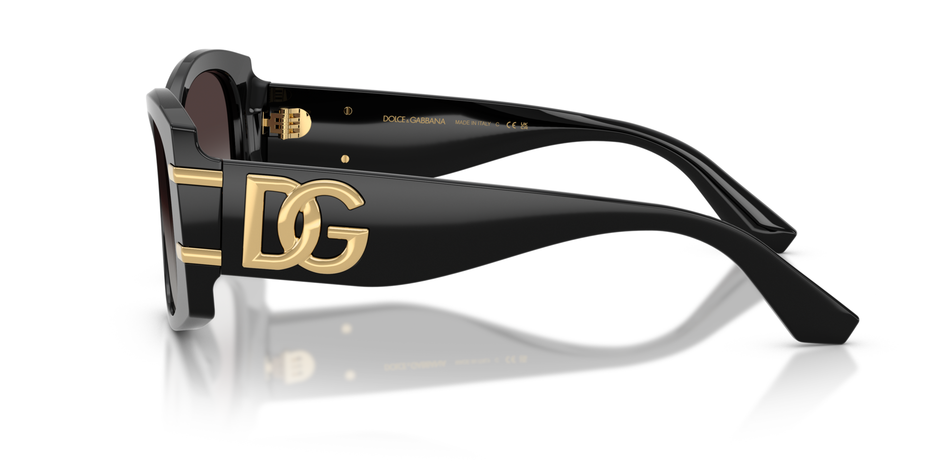 DG4501 Schwarz AcetatSunglass Frames von B24, Seitenansicht