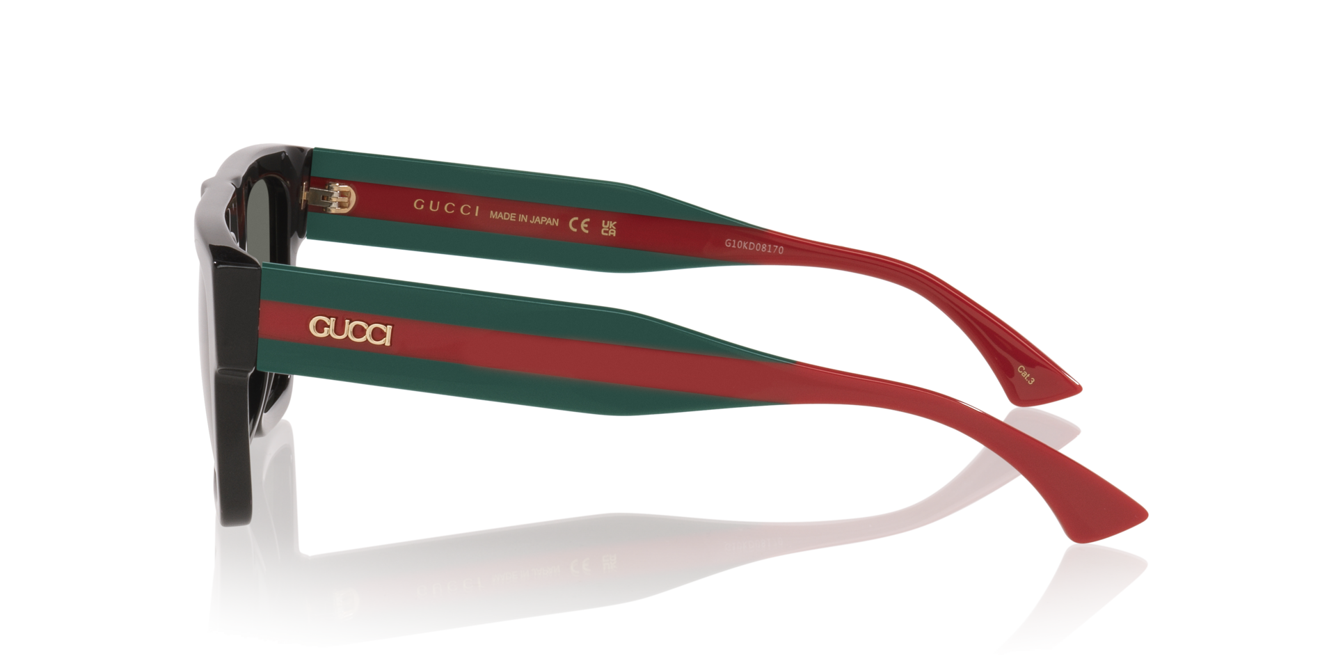 GG1868S Zwart AcetaatSunglass Frames van B24, Zijaanzicht