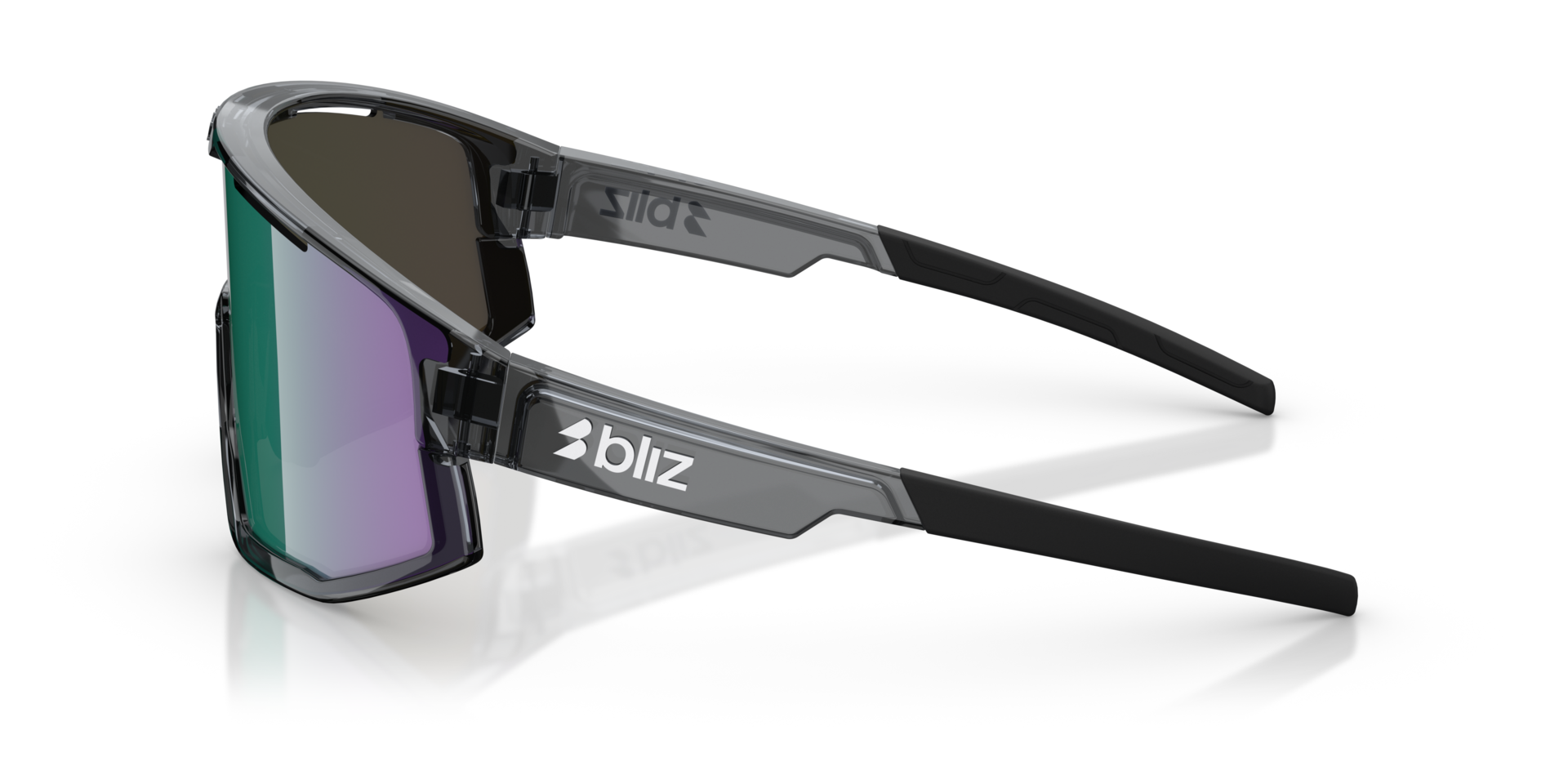 ZB7005 Kristallschwarz KunststoffSunglass Frames von B24, Seitenansicht