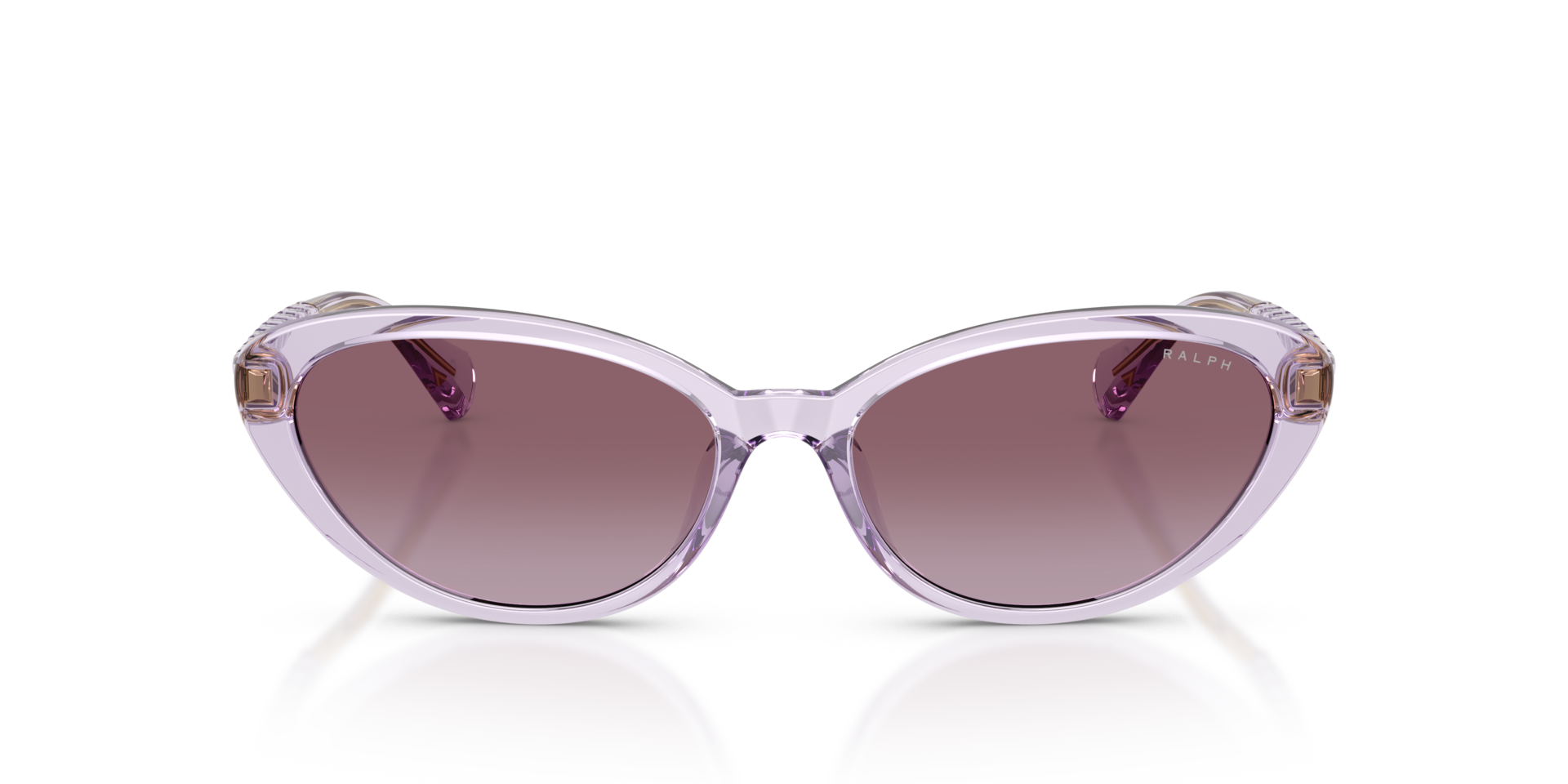 RA5338U Transparant violet KunststofSunglass Frames van B24, Vooraanzicht
