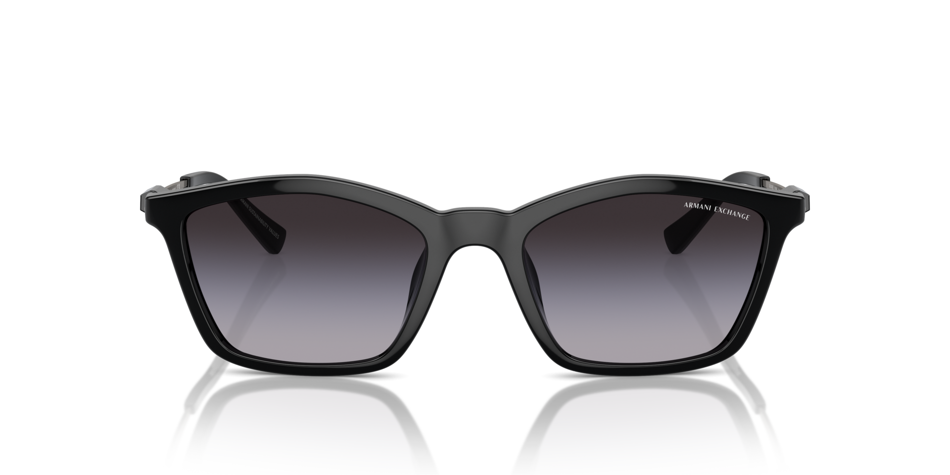AX4146SU Schwarz glänzend KunststoffSunglass Frames von B24, Vorderansicht