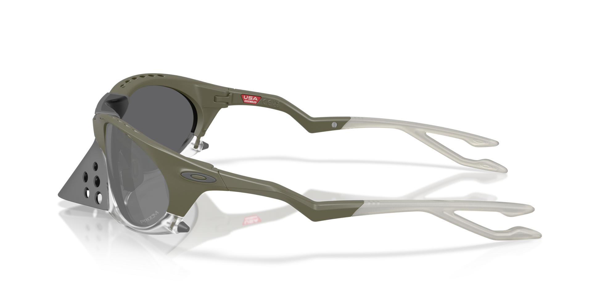 Plantaris Latitude Collection Matte Moss Green KunststofSunglass Frames van B24, Zijaanzicht