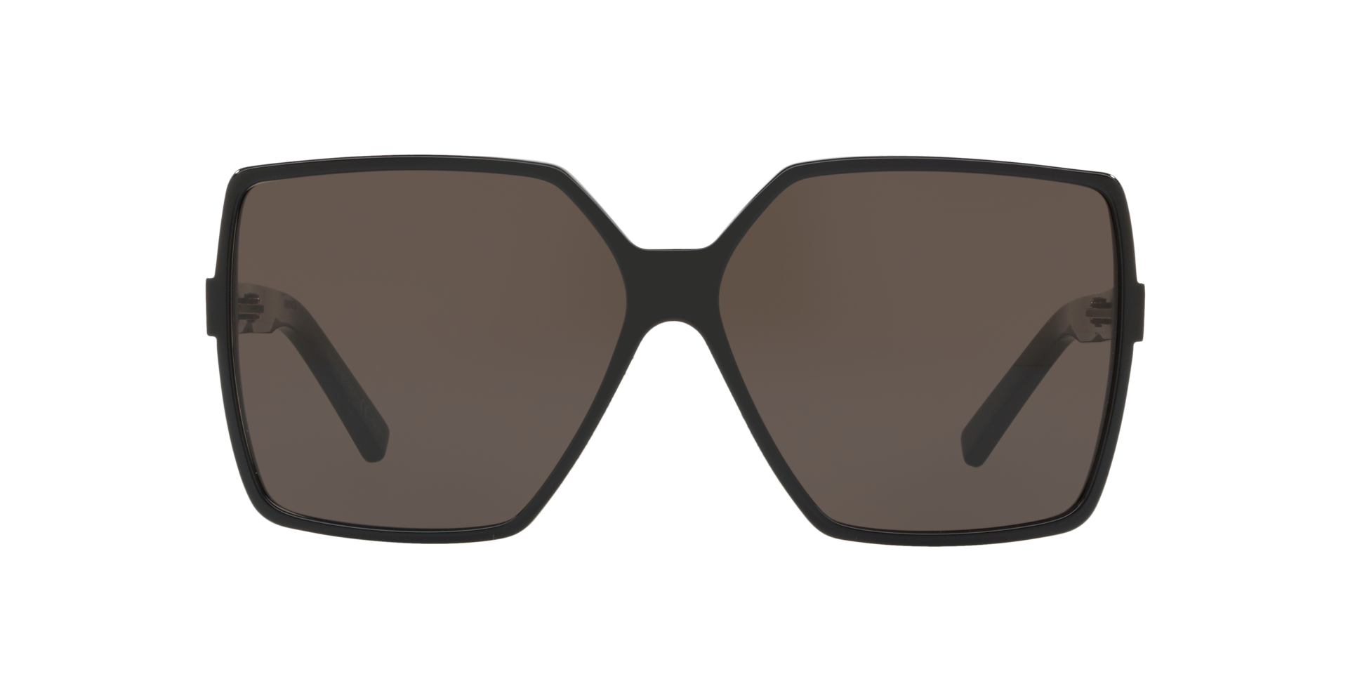 SL 232 BETTY Glänzendes Schwarz AcetatSunglass Frames von B24, Vorderansicht
