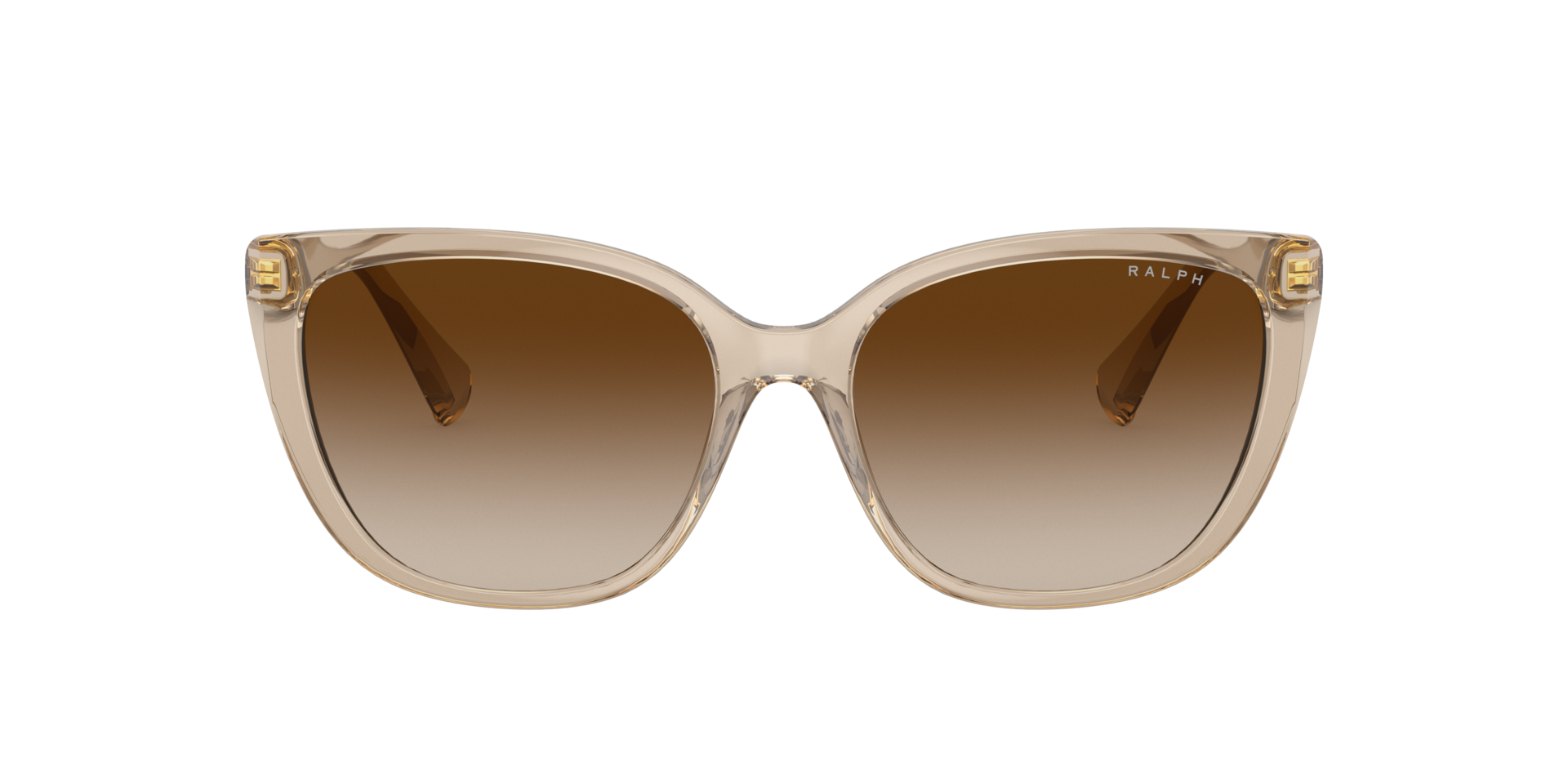 RA5274 Shiny Transparent Brown KunststoffSunglass Frames von B24, mit getönten Gläsern