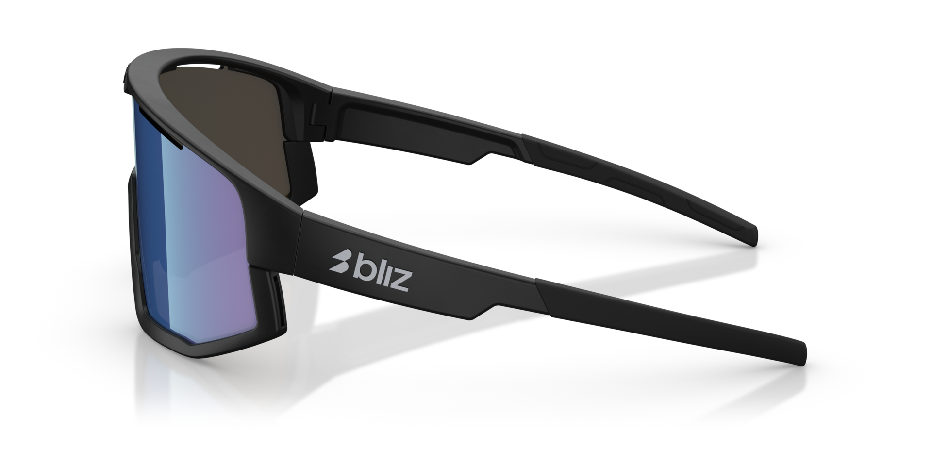 Fusion Schwarz KunststoffSunglass Frames von B24, Seitenansicht