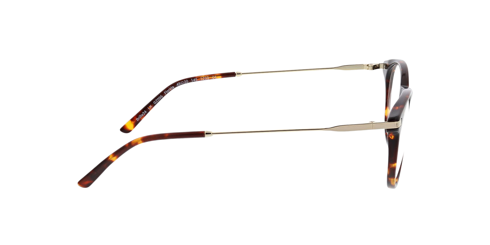 Florida Havana AcetaatEyeglass Frames van B24, Zijaanzicht
