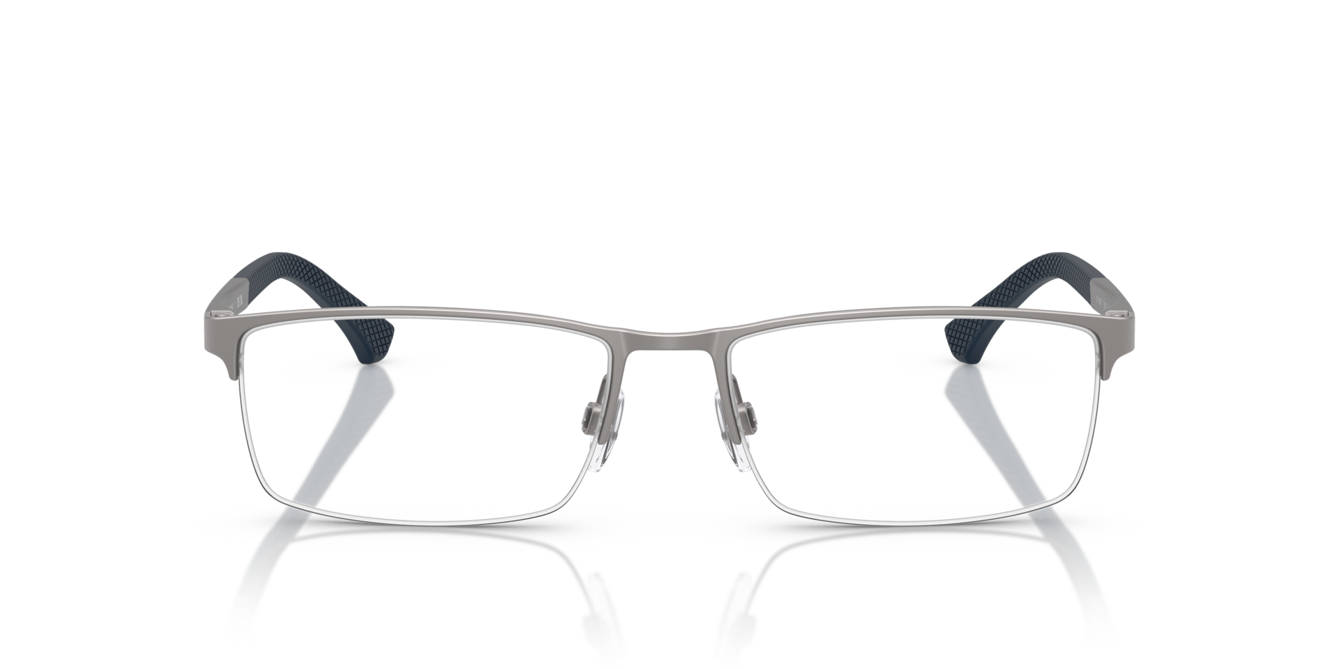 EA1041 Mat Staalgrijs MetaalEyeglass Frames van B24, Vooraanzicht