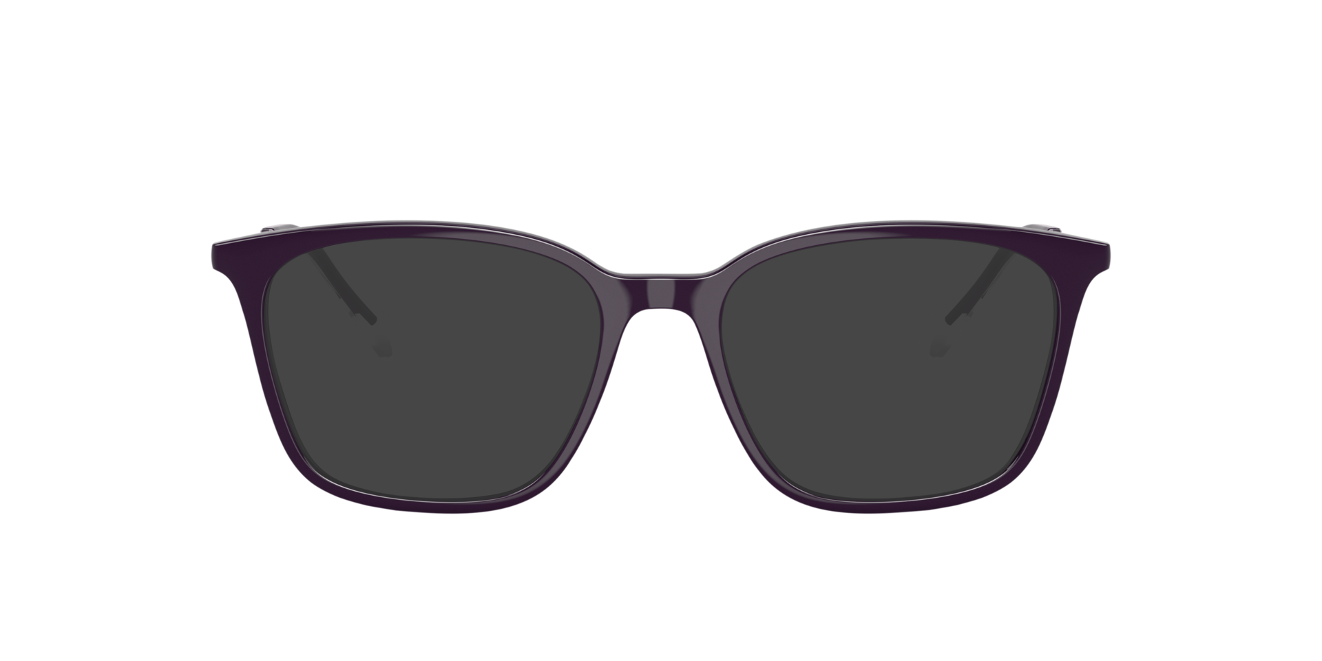 AX3120 Shiny Dark Purple KunststofEyeglass Frames van B24, met getinte lenzen