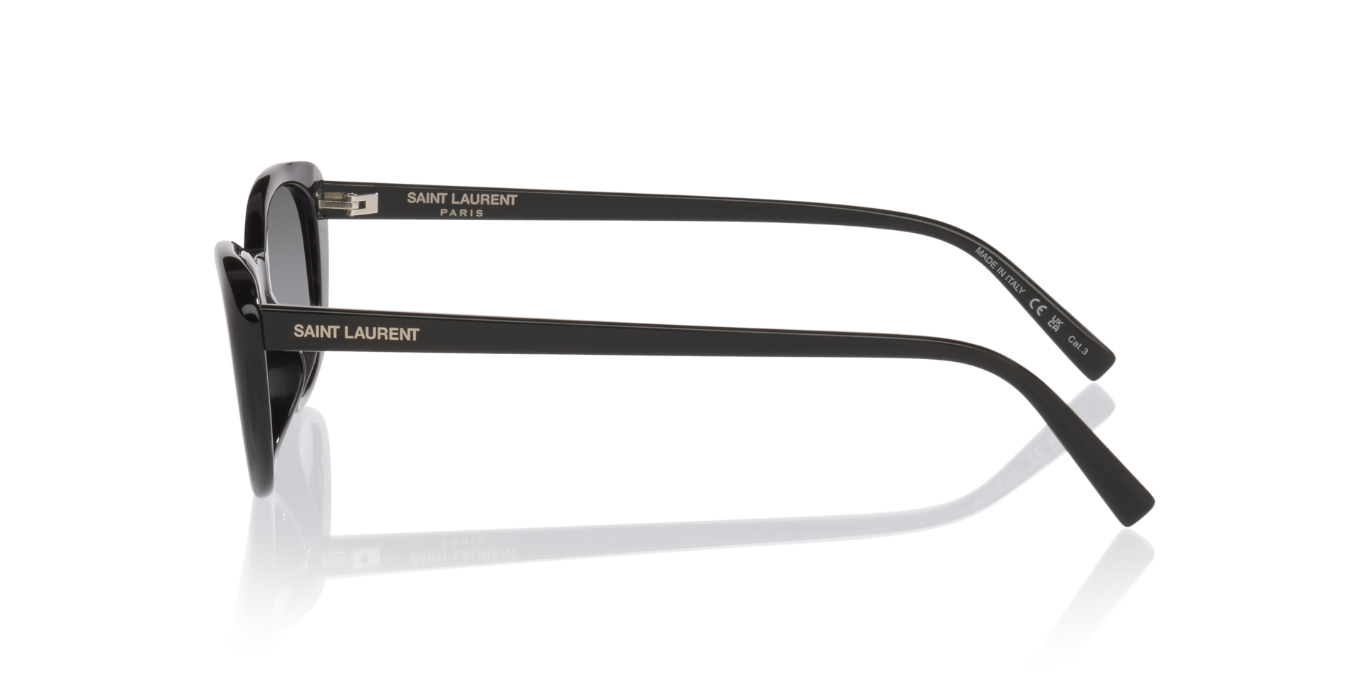 SL822 Zwart AcetaatSunglass Frames van B24, Zijaanzicht