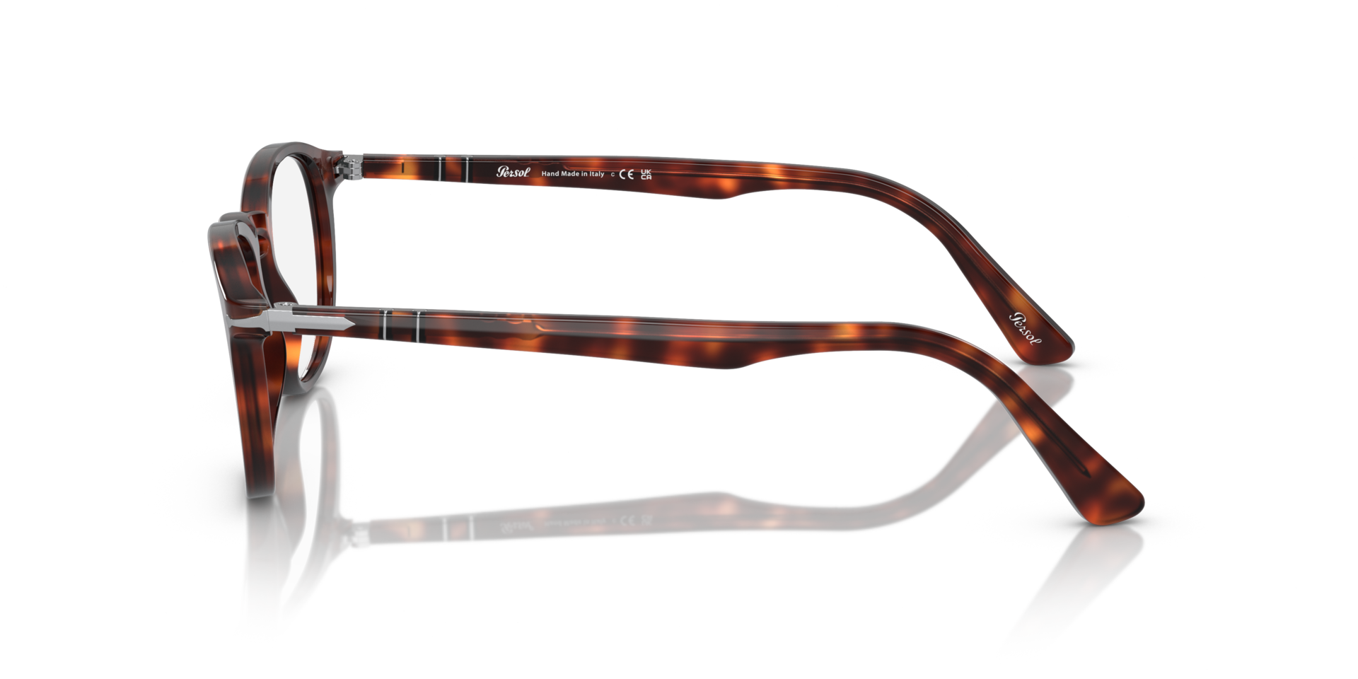PO3143V Havana AcetatEyeglass Frames von B24, Seitenansicht