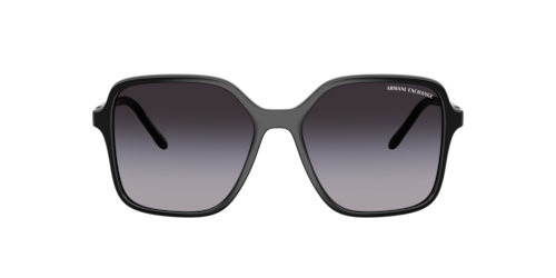 Armani Exchange - AX4163S, Damen, Schwarz glänzend/Shiny Opal Tundra/Shiny Black, Größe: Large