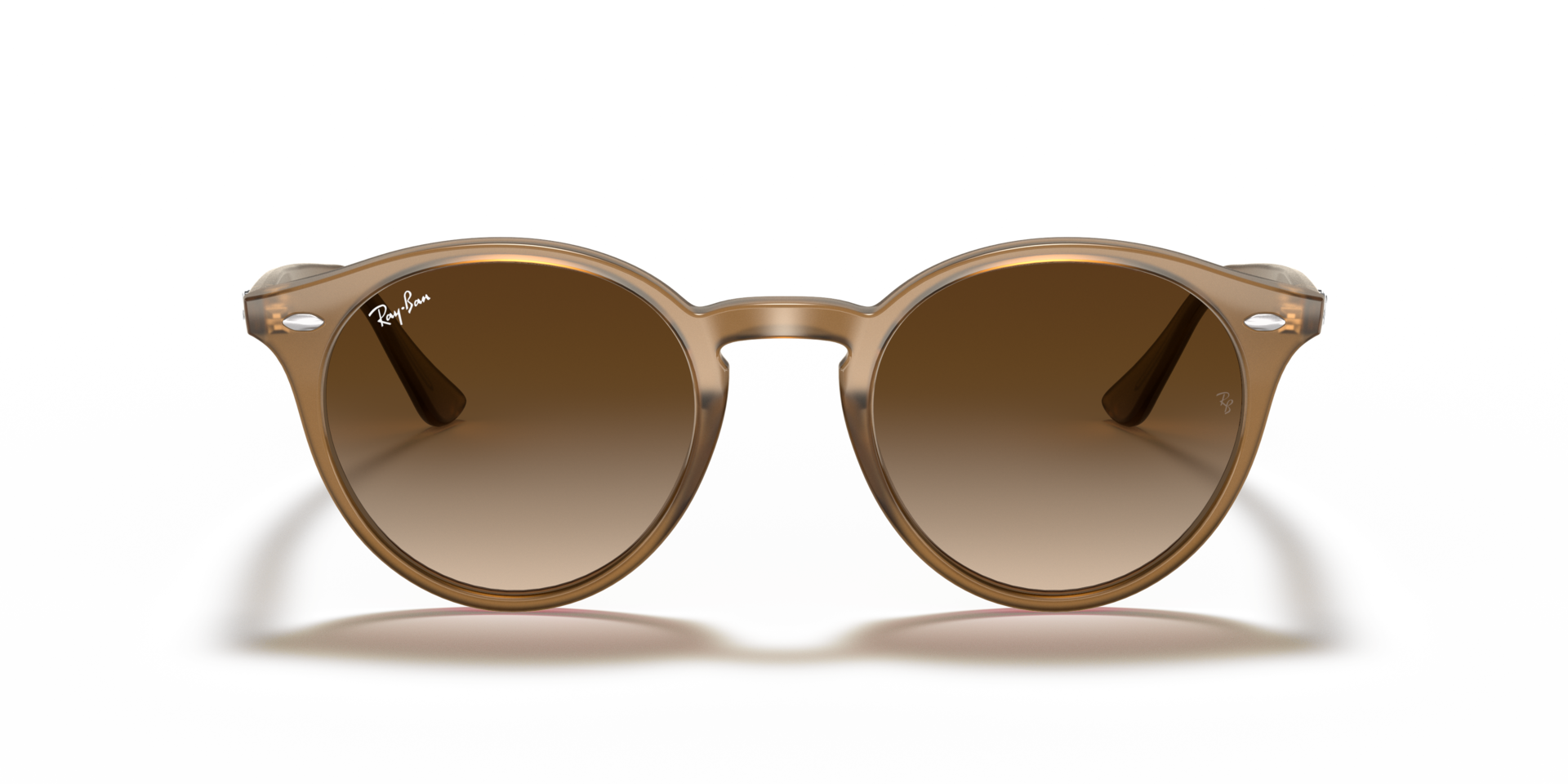RB2180 Lichtbruin KunststofSunglass Frames van B24, Vooraanzicht