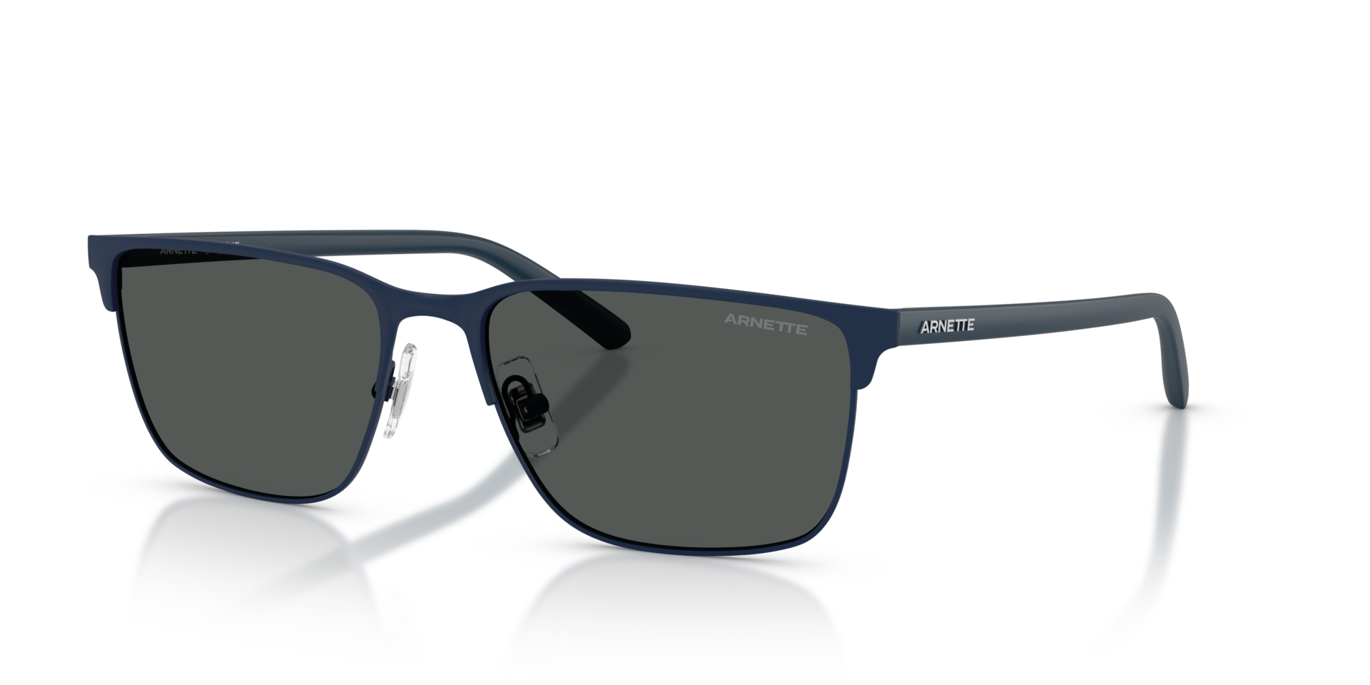 AN3094 Matt Blau MetallSunglass Frames von B24, Dreiviertelansicht